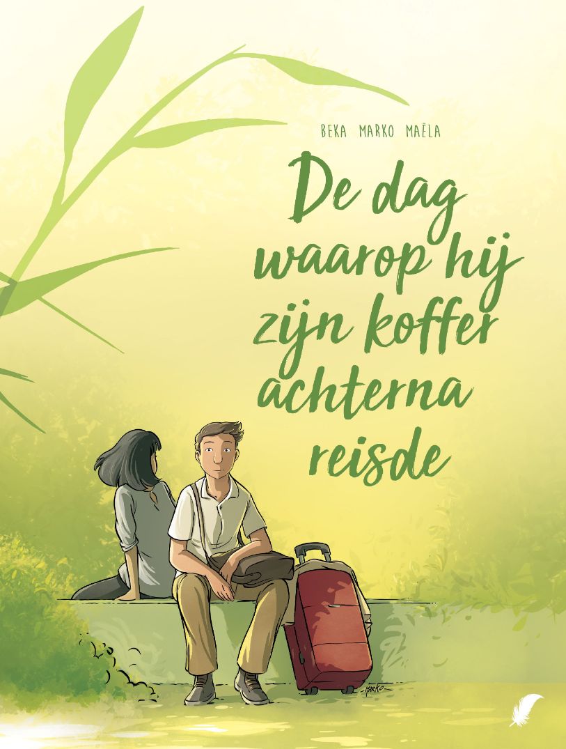 hij zijn koffer achterna reisde